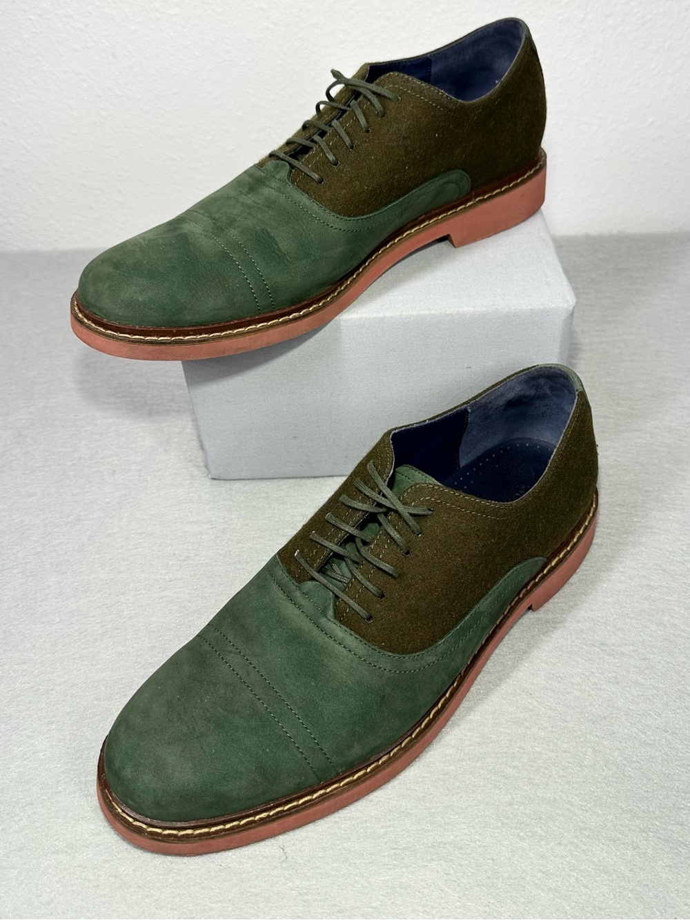Cole Haan "Air Harrison" Nubuck Leather & Wool Oxfords